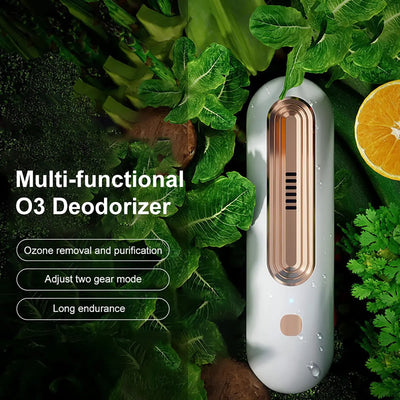 New USB Air Purifier Kitchen Refrigerator Air Freshener Deodorizer Ozone Sterilization Deodorizing for Food Pet Toilet Car Use
